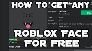 How to get any roblox face for free (January 2021)