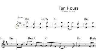 Ten Hours - Warren Barfield | Partituras OnLine