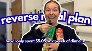 Vlog #396| Save $$ on groceries by reverse meal planning! Meal Plan With Me!