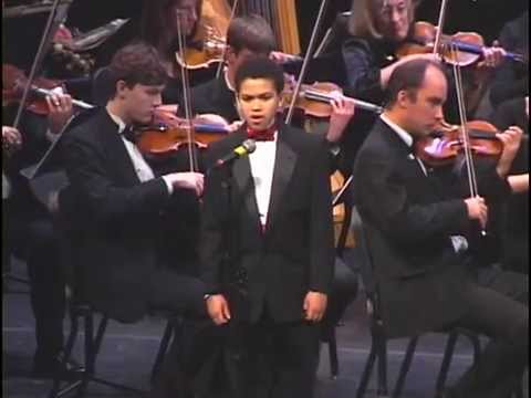 12-year old Ryan Williams sings Cantique de Noel