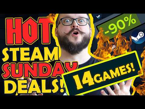 HOT Steam Sunday Deals! 14 Awesome Games 🔥 up to -90%!🔥