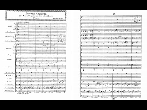 Ferruccio Busoni - Berceuse élégiaque, Op.42, BV 252a