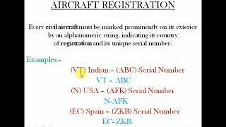 Aircraft Registrations