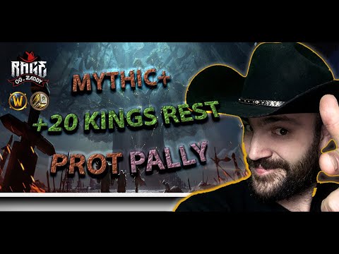 Mythic +20 Kings Rest | WoW BFA 8.3 M+ Keys | Protection Paladin Shadowlands