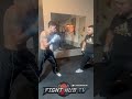 RYAN GARCIA RIPPING PADS SHOWING FRIGHTENING NEW SHOTS