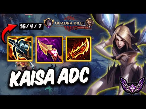 Kaisa vs Draven ADC ( QuadraKill ) Korea Master 16/4/7 | Patch 25.23