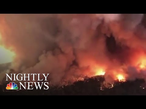 数十人のアメリカ人消防士がオーストラリアの消防隊員に加わり、最前線で活躍している｜NBCナイトリーニュース (Dozens Of American Firefighters Join Australian Fire Crews At Front Lines | NBC Nightly News)
