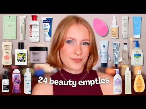 EMPTIES! 24 beauty products I used up - will I repurchase?