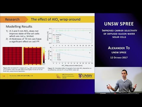 UNSW SPREE 201710-12 Alexander To - Improved carrier selectivity of diffused silicon solar cells