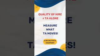 TA KPI Reset 2025: Quality of Applicant Vs Quality of Hire | For a Recruiter