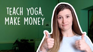 Make MONEY teaching yoga online | 10 ways to create more income
