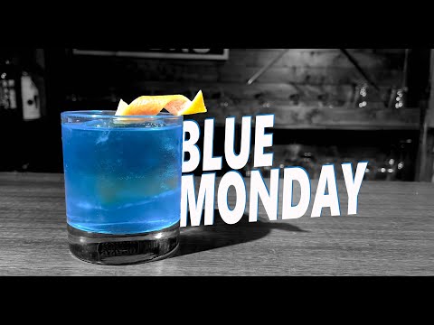 How To Make The Blue Monday Cocktail | Booze On The Rocks