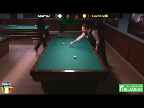 Ceccarelli vs Martire - Gara Libera Territoriale Open Accademia del Biliardo Terni Settembre 2018