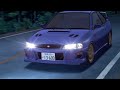 Takumi Tries Single-Handed-Steering in the Impreza (Initial D Fifth Stage)
