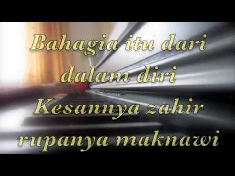 Hakikat Bahagia~~ UNIC~~ Piano Cover with lyrics.