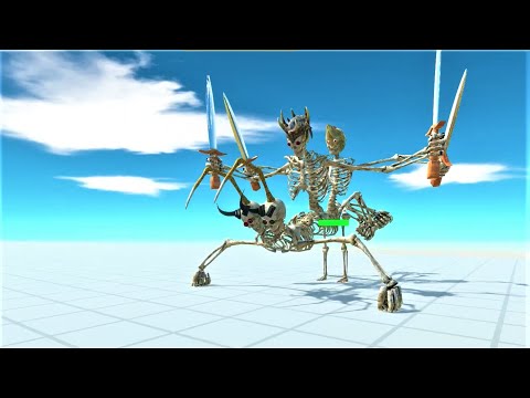 The mutant skeleton skull monster crawler vs every unit animal revolt battle simulator