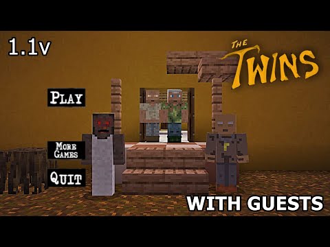 THE TWINS WITH GUESTS MINECRAFT GAMEPLAY (granny&grandpa)