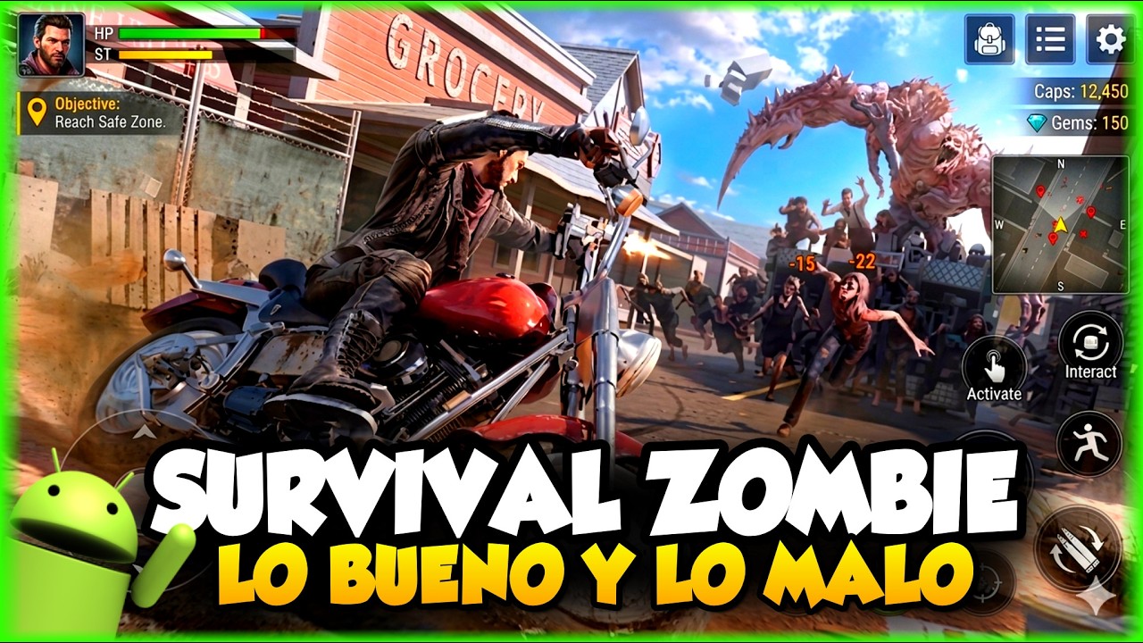 Este Juego Survival Zombie para Android es UNA LOCURA, PERO...  Crisis X Max Gameplay y Como Entrar.