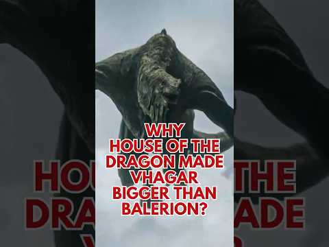Why  House of the Dragon made Vhagar bigger than Balerion? #vhagar
