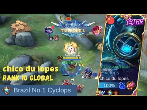 PERFECT GAMEPLAY CYCLOPS JUNGLER❗| CYCLOPS GAMEPLAY TOP 10 GLOBAL BY chico du lopes | MOBILE LEGENDS