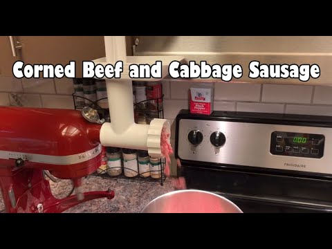 St Patrick's Day Corned Beef and Cabbage Sausage