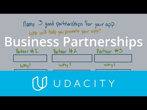 Business Partnerships | Pre Launch | App Marketing | Udacity