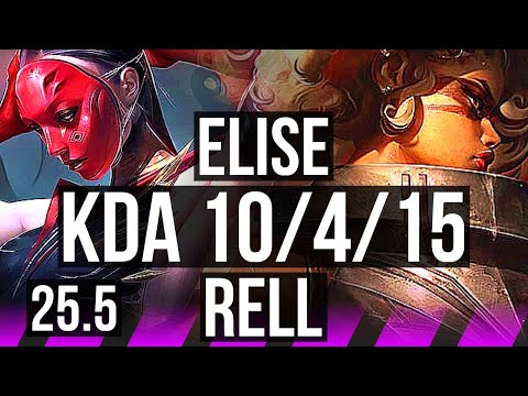 ELISE & Ezreal vs RELL & Jhin (SUP) | 10/4/15 | KR Master | 25.5