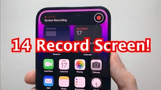 How to Screen Record on iPhone 14 / 14 Pro!