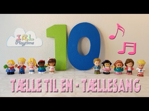 Tælle til en og tælle til to sang | Tællesang - Lær at tælle til 10 | IRL Playtime