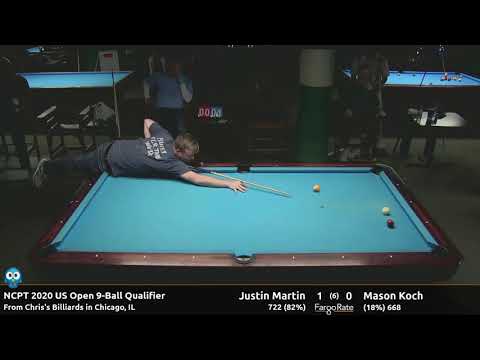 Justin Martin vs Mason Koch - 2020 NCPT US Open Qualifier #2