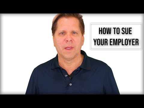 Video - How to Sue Your Employer