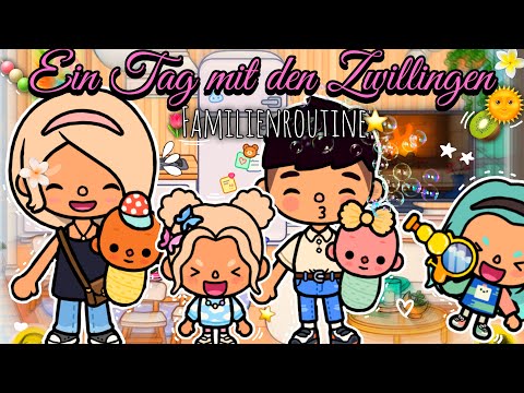 ♡❀˖⁺ A DAY WITH THE TWINS ⊹❀♡ | 🌅 SUMMER ROUTINE 🥰 | TOCA BOCA STORY GERMAN | EVERYTHING TOCA