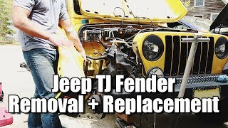 Jeep Wrangler TJ Fender Removal and Replacement 1997 - 2006 | TJ Fender Replacement