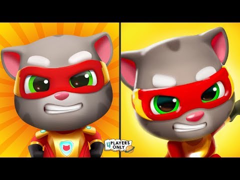 TALKING TOM HERO RED OUTFIT Vs GREEN OUTFIT! By Outfit7 Limited - YouTube