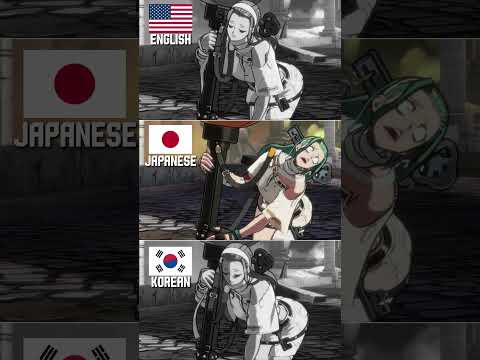 Guilty Gear -Strive- A.B.A Taunt ENG vs JP vs KRN #GuiltyGear #Strive #A.B.A #shorts