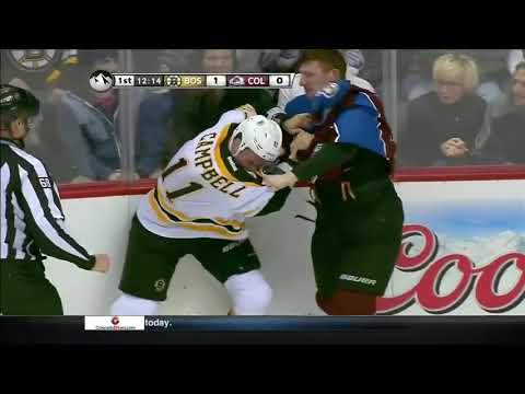 Cody McLeod vs Gregory Campbell Mar,21 2014