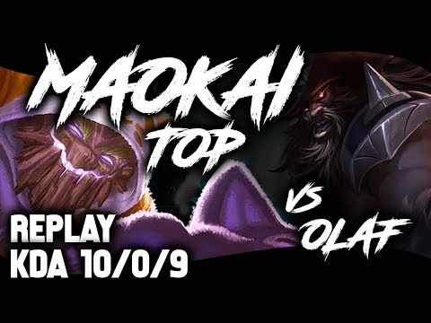 MAOKAI TOP vs OLAF | KDA 10/0/9 | GRÃO MESTRE