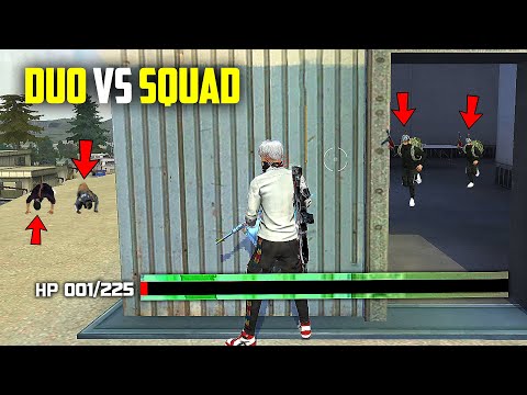 1 HP OP! DUO VS SQUAD AJJUBHAI AND @Desi Gamers BEST NEW GAMEPLAY - GARENA FREE FIRE