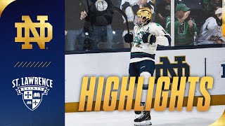 Irish Sweep The Saints | Highlights vs St. Lawrence | Notre Dame Hockey