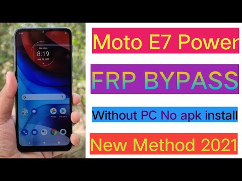 Moto E7 Power FRP BYPASS | New Method | Without PC | Android 10 | Google Lock No apk install 2021