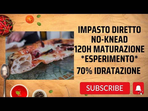 IMPASTO PIZZA super digeribile no knead 70% IDRO, 120 ore di lievitazione!! Forno a gas o munaciello