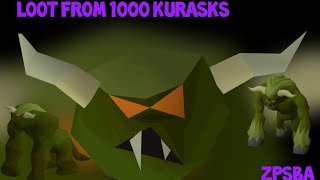 Loot From 1000 Kurasks | 2023 | OSRS Money Making