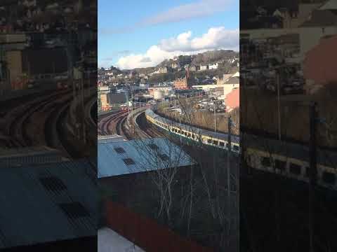 Pathfinder Railtours pulling out of Oban, Scotland