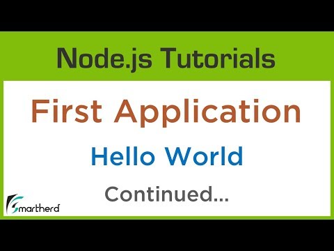 Node js Hello World Example Create first application in Node Part 2 1 5