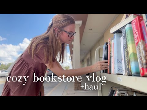 cozy bookstore shopping | come book thrifting with me | book haul |thrifted books