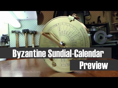 The Byzantine Sundial Calendar - The 2nd Patron Series Project - (AKA The London Sundial Calendar)