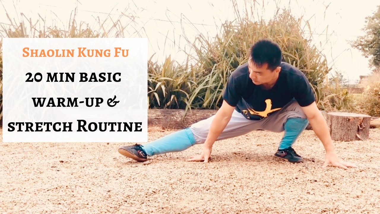 NEW| 20 min Basic Shaolin Kung Fu Warm-up and Stretch Routine | Workout