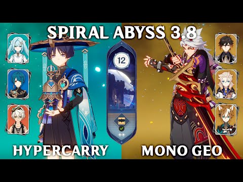 Spiral Abyss 3.8 Floor 12 (9 Stars). Wanderer c1 Hypercarry and Itto c0 Mono Geo. Genshin Impact 3.8