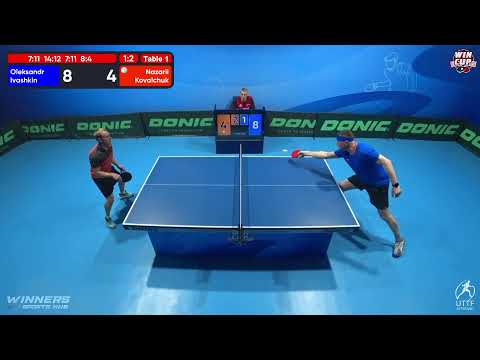 21:00 Oleksandr Ivashkin  (3:2) Nazarii Kovalchuk  West 5 WIN CUP 16.10.2022 | TABLE TENNIS WINCUP