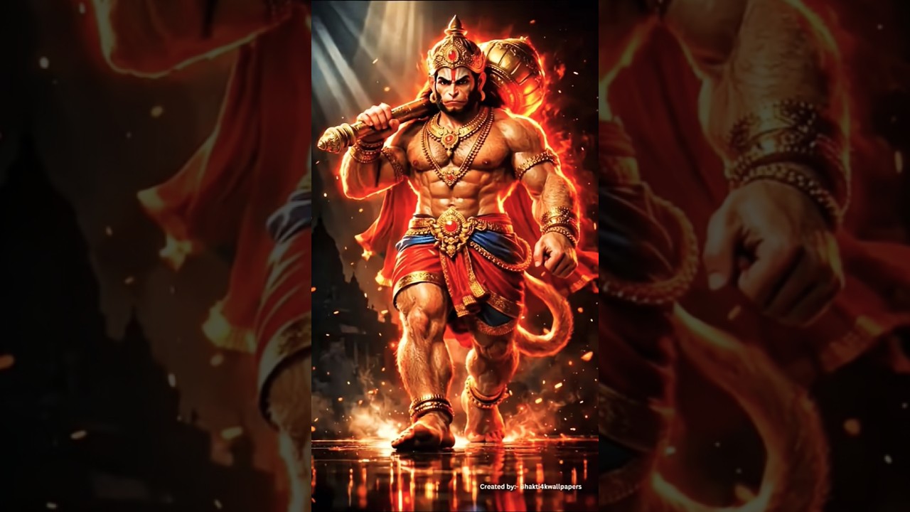 Jay hanuman 🙏🙏🙏🙏🙏 #jayhanumanji #harharmahadev #bhaktisong #shortsbhajan